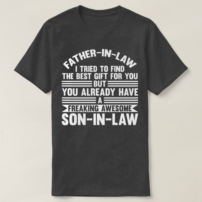 Mens Vaterinlaw hat Soninlaw Vaterinlaw austragsla T-Shirt (Design vorne)