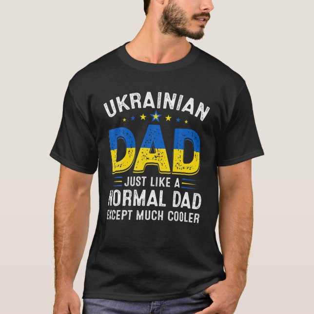 Mens Vaters Day Ukrainischer Vater Definition Ukra T-Shirt (Vorderseite)