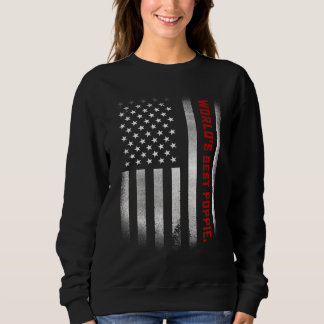 Mens Vaters Day World's Best Poppie jemals US Fla Sweatshirt