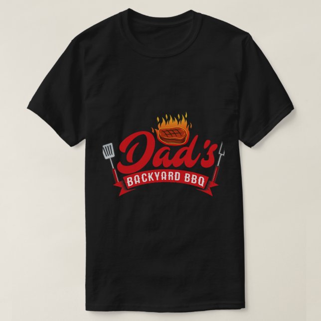 Mens Vaters GRILLEN Funny Barbecue Pitmaster Co T-Shirt (Design vorne)