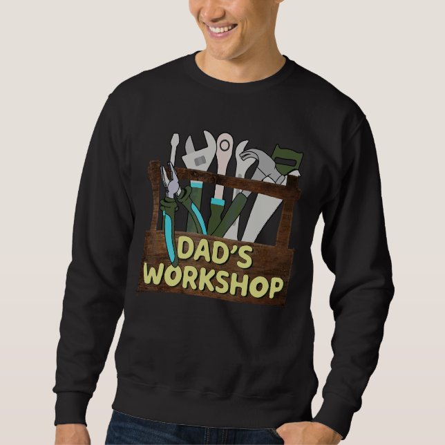 Mens Vaters Workshop Fathers Day 2022 Sweatshirt (Vorderseite)