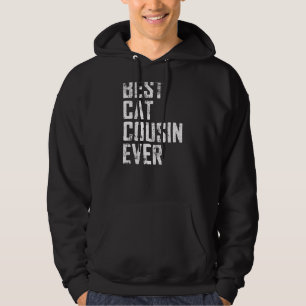 Mens Vatertag Beste Katze Cousin je Vintag Hoodie