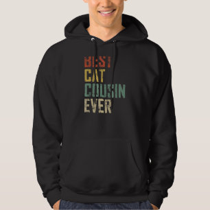 Mens Vatertag Beste Katze Cousin Vintag 1 Hoodie