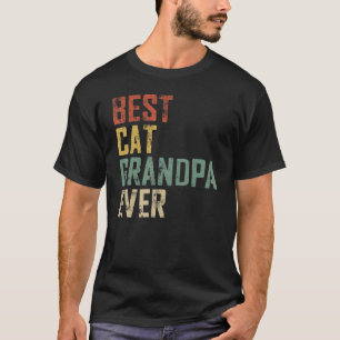 Mens Vatertag Beste Katze Opa je Vintag 1 T-Shirt