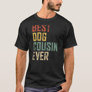 Mens Vatertag Bester Hund Cousin je Vintag 1 T-Shirt