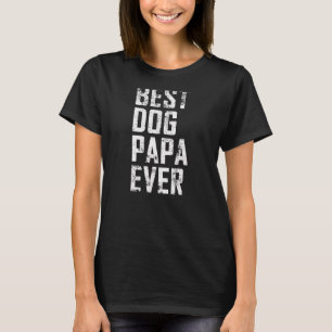 Mens Vatertag Bester Hund Papa Vintag 1 T-Shirt
