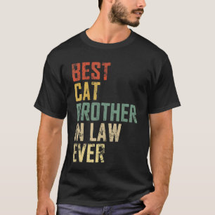 Mens Vatertag Bester Katzen Bruder im Jura je Vint T-Shirt
