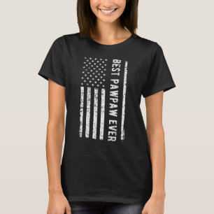 Mens Vatertag Bester Pawpaw je US-amerikanische Fl T-Shirt