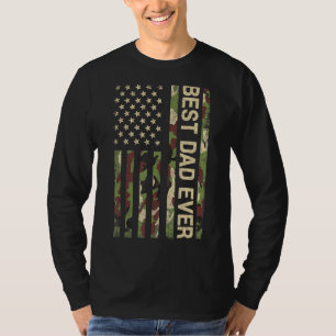 Mens Vatertag Bester Vater je mit US-Amerikaner F T-Shirt