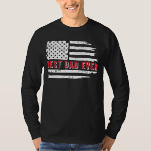 Mens Vatertag Bester Vater je mit US-Amerikaner F T-Shirt