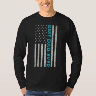 Mens Vatertag Bester Vater je US-amerikanische Fla T-Shirt