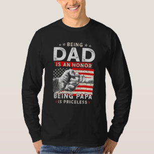 Mens Vatertag für Vater Die Ehre Papa zu sein ist T-Shirt