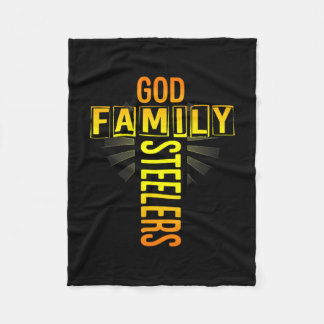 Mens Vatertag Geschenk Gottes Familie Steeler Kreu Fleecedecke