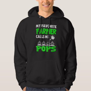 Mens Vatertag Mein Lieblings-Bauer nennt mich Pop Hoodie