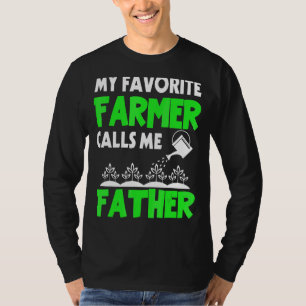 Mens Vatertag Mein Lieblings-Bauer nennt mich Tod T-Shirt