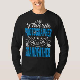Mens Vatertag Mein Lieblingsfotograf ruft M an T-Shirt