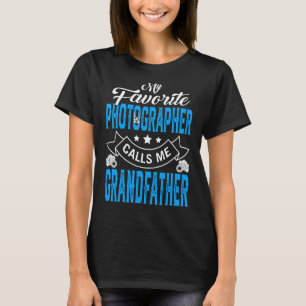 Mens Vatertag Mein Lieblingsfotograf ruft M an T-Shirt