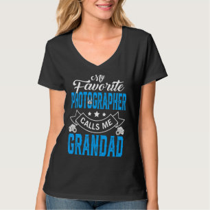 Mens Vatertag Mein Lieblingsfotograf ruft M an T-Shirt