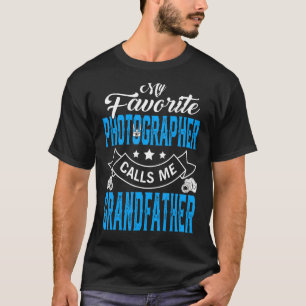Mens Vatertag Mein Lieblingsfotograf ruft M an T-Shirt