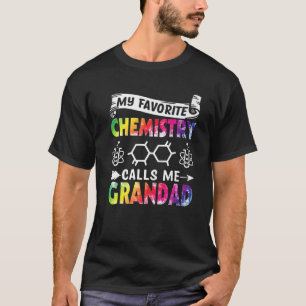 Mens Vatertag Meine Lieblingschemie nennt mich G T-Shirt