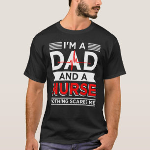 Mens Vatertag Pflege Ich bin Vater und Krankenschw T-Shirt