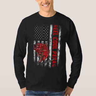 Mens Vatertag Rollen Cool Pepaw Fisch American F T-Shirt