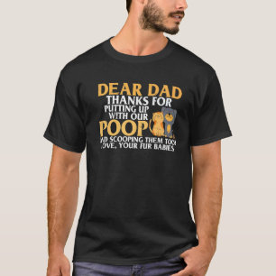 Mens Vatertag Sehr geehrte Vater Hundewelpen Welpe T-Shirt