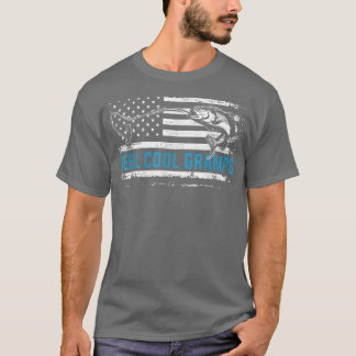 Mens Vatertag Shirt Rollen Coole Gramps Fisch Amer