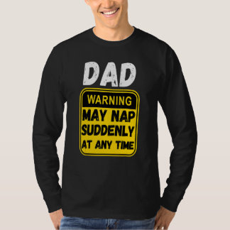 Mens Vatertag Vater warnt Mai plötzlich um Nickerc T-Shirt