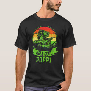Mens Vatertag Vintage Fischerei Rollen Cool Poppi T-Shirt