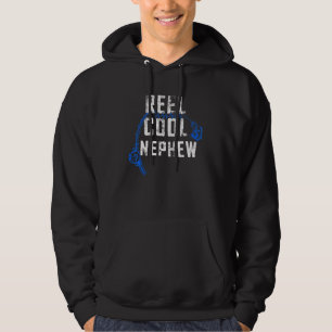 Mens Vathers Day Reel Cool Nephew Fischen Nephew Hoodie