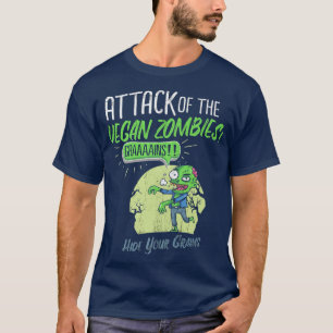 Mens Vegetarisches Fleisch ist für Zombies gehen V T-Shirt
