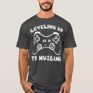 Mens Verlobung für Groom Video Game Liebhaber Funn T-Shirt