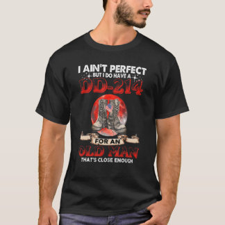 Mens Veteran Alter Mann, der eine DD 214 Alumni ha T-Shirt