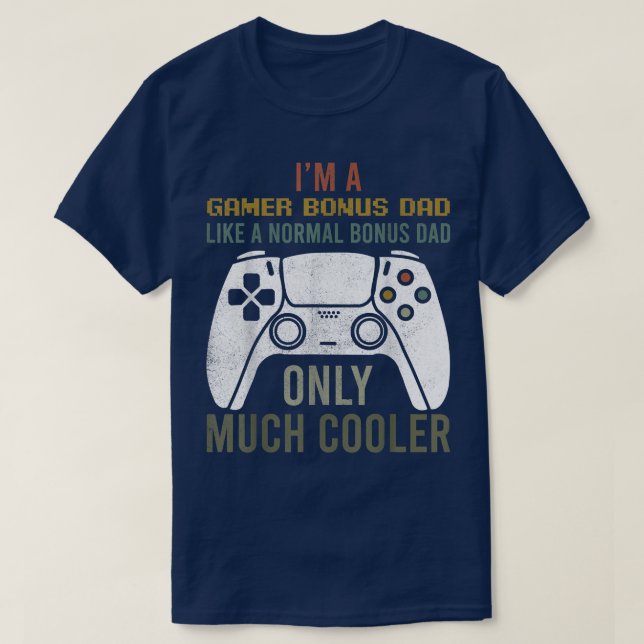 Mens Video Game Gamer Bonus Vater Apparel, Funny F T-Shirt (Design vorne)