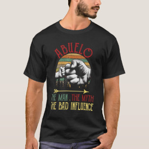 Mens Vintag Abuelo Der Mensch Mythos schlecht beei T-Shirt