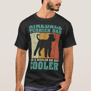 Mens Vintag Airedale Terrier Vater wie ein normale T-Shirt