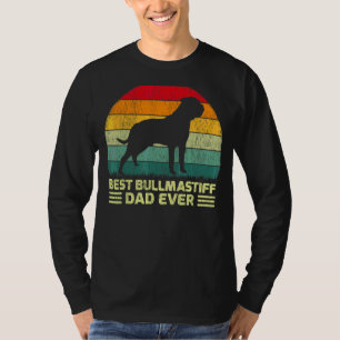 Mens Vintag Best Bullmastiff Vater je Vater D T-Shirt