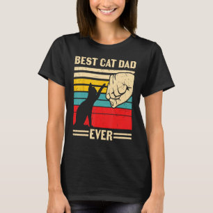 Mens Vintag Best Cat Vater je Cat Daddy Pater D T-Shirt