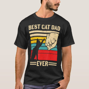 Mens Vintag Best Cat Vater je Cat Daddy Pater D T-Shirt