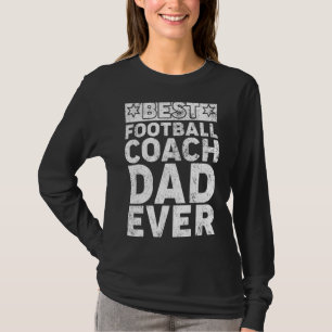 Mens Vintag Best Football Coach Vater Ever Footbal T-Shirt