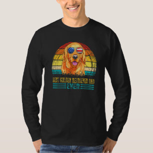 Mens Vintag Best Golden Retriever Vater Ever Men F T-Shirt