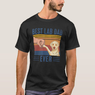 Mens Vintag Best Labrador Vater je Retro Labrador  T-Shirt