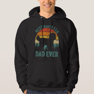 Mens Vintag Best Shih Tzu Vater je Vatertag Hoodie