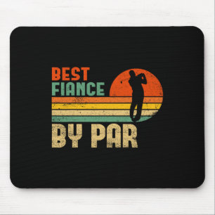 Mens Vintag Best Verlobte by Par Funny Golf Verlob Mousepad