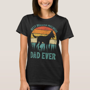 Mens Vintag Beste belgische Malinois Vater je Fath T-Shirt