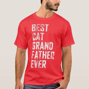 Mens Vintag Beste Katze Großvater Ever Funny Fawn T-Shirt