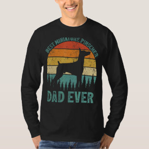 Mens Vintag Beste Miniatur Pinscher Vater Ever Fet T-Shirt