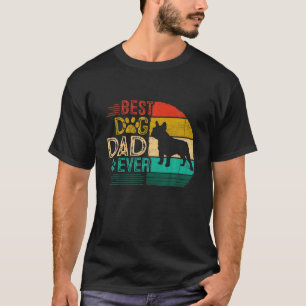 Mens Vintag bester französischer Bulldog je Vatert T-Shirt