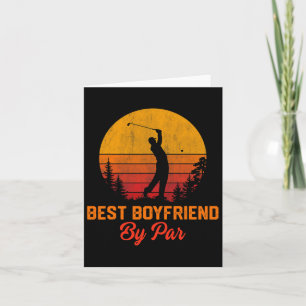 Mens Vintag bester Freund von Par Golf Boyfriend Karte